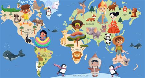 World Map Clear Image for Kids 的图像结果