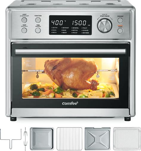 Amazon.com: COMFEE' Toaster Oven Air Fryer Combo, 12-in-1 Air Fryer ...