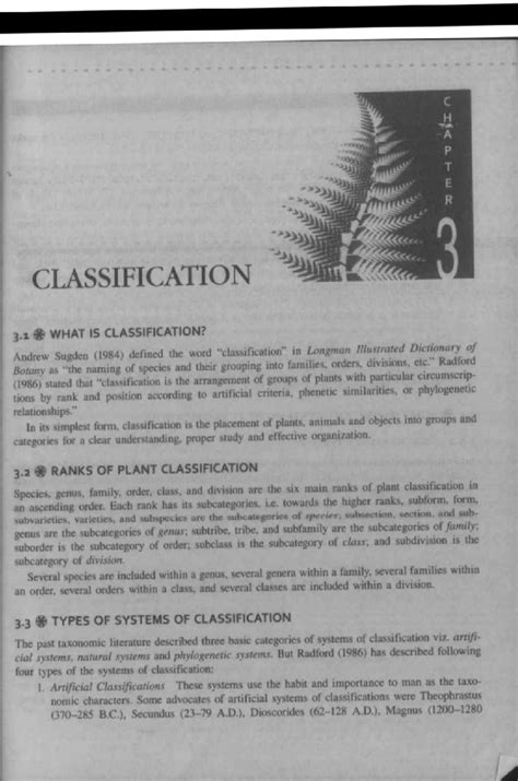 Different types of classification - Angiosperm Taxonomy - Studocu