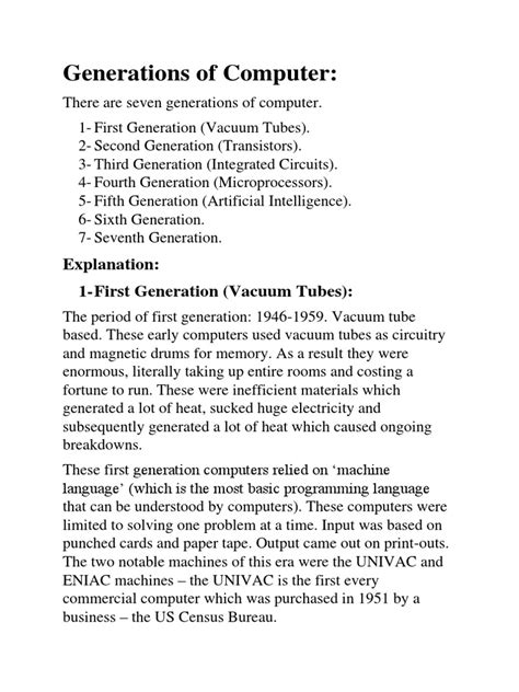 Image result for Six Generation Computer