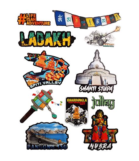 AutoMopix Car and Bike Stickers Adventure Sheet 27 Helmet Stickers Full ...