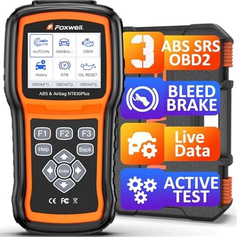 OBD2 Scanner ABS | FOXWELL NT630 Plus Advanced ABS and SRS Diagnostic ...
