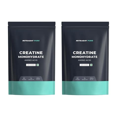 Nutrabay Pure Micronised Creatine Monohydrate 500g | Pre/Post Workout ...