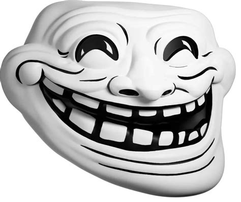 A troll face - The original internet meme explained