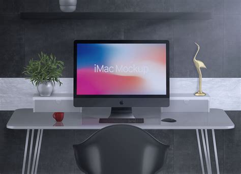 Free Apple Black iMac Pro Mockup PSD - Good Mockups