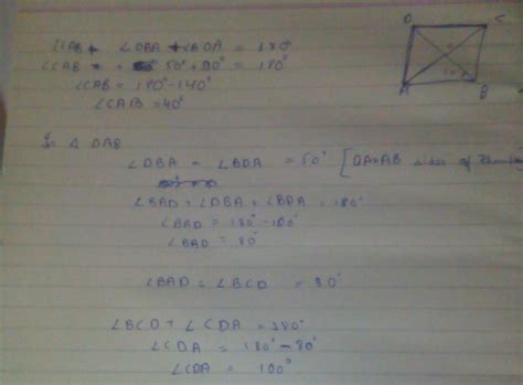 in the adjoining figure abcd is rhombus and