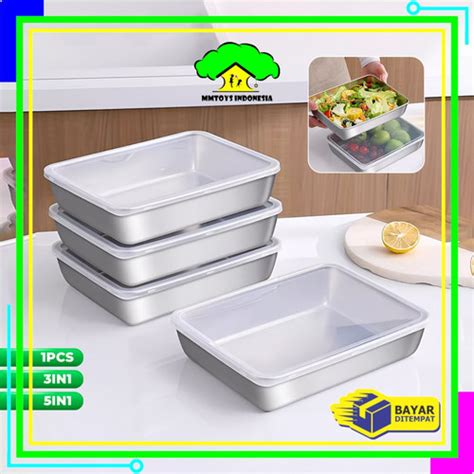 Promo MI-C1184 Food Box Stainless Steel Multifungsi Tempat Wadah ...