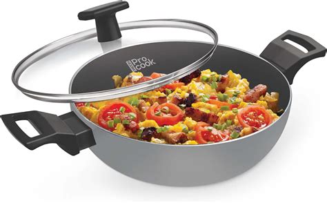 Buy MILTON Pro cook TriPly Stainless Steel 28 cm Kadai with Lid, 4.6 ...