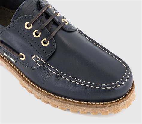 Barbour Deck Boat Shoes Navy - Men's Casual Shoes