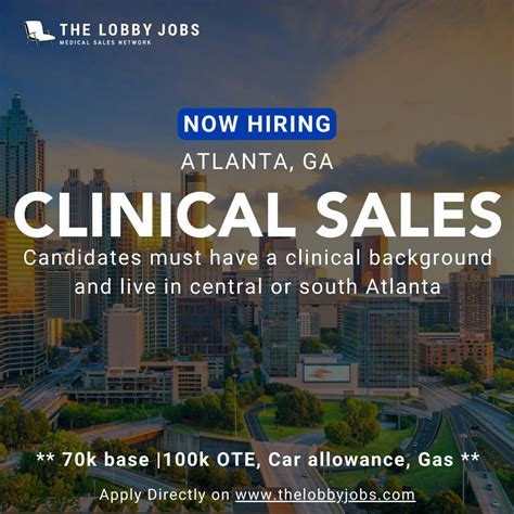 Clinical Specialist Opening - Atlanta, GA - $100k We are currently ...