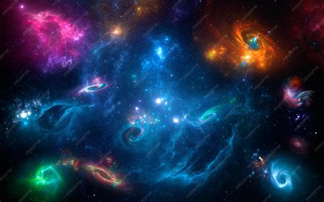 Premium Photo | Panorama Space galaxy scene with planets, stars and ...
