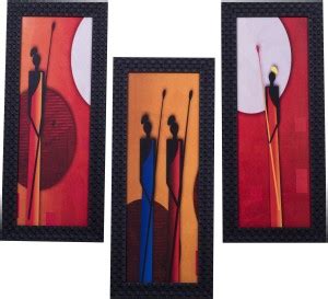 BIG BANG CREATIONS Miniature Design Textured UV Digital Reprint Framed ...