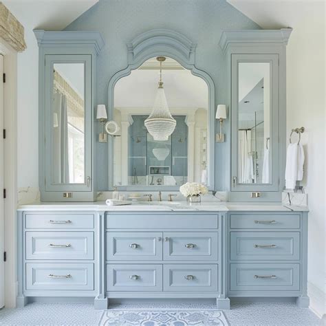 Unlock the Serene Charm of Blue Vanity Bathroom Ideas.