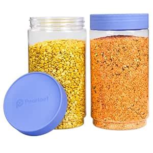 Buy PEARLPET Sapphire Plastic Jar Airtight Stackable Container for ...