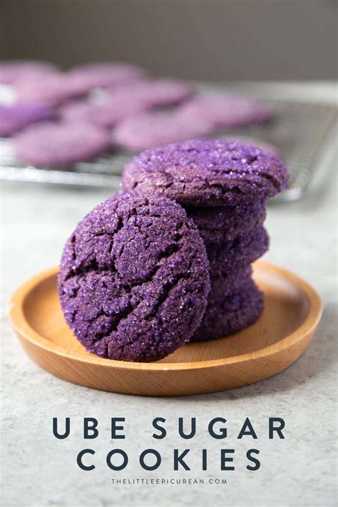 Ube Sugar Cookies - The Little Epicurean