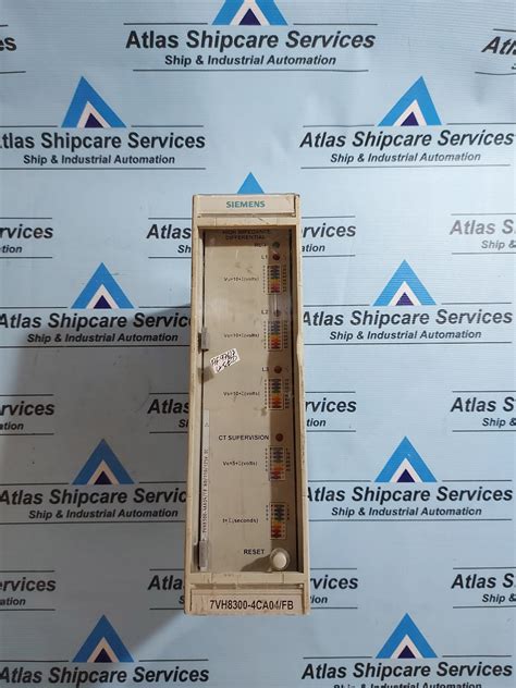 SIEMENS 7VH8300-4CA04/FB HIGH IMPEDANCE DIFFERENTIAL RELAY – Atlas ...