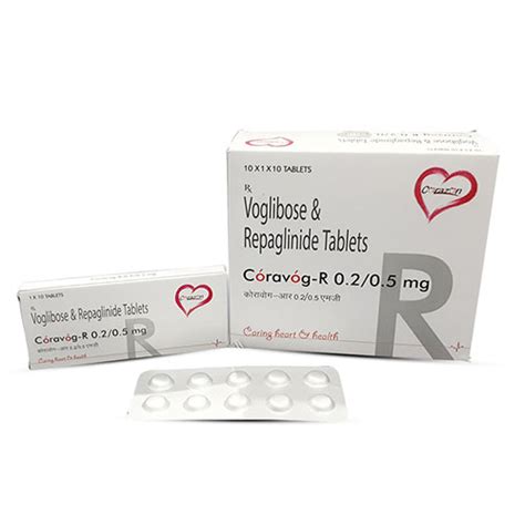 Coravog R - Voglibose & Repaglinide Tablets - Arlak Biotech