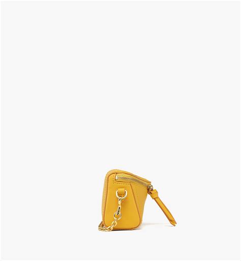 One Size Diamant 3D Charm in Spanish Calf Leather Gold | MCM ®US