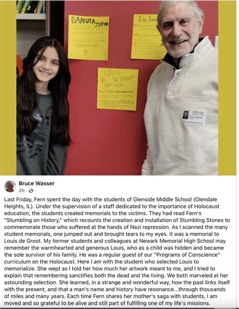 A remarkable experience at Glenside Middle School! - Fern Schumer Chapman