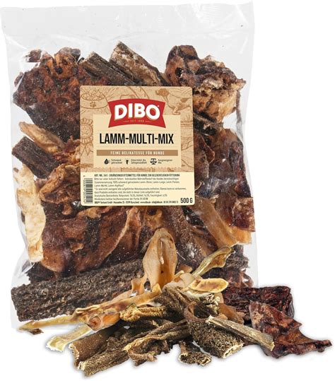 DIBO Lamm Multi-Mix, 500g-Beutel, der kleine Naturkau-Snack oder ...