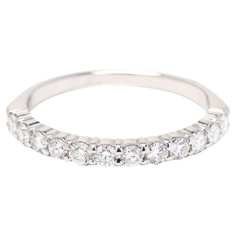 0.50ctw Diamond Wedding Band 14k White Gold Stackable Anniversary Size ...