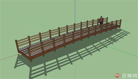 木桥详细完整设计su模型