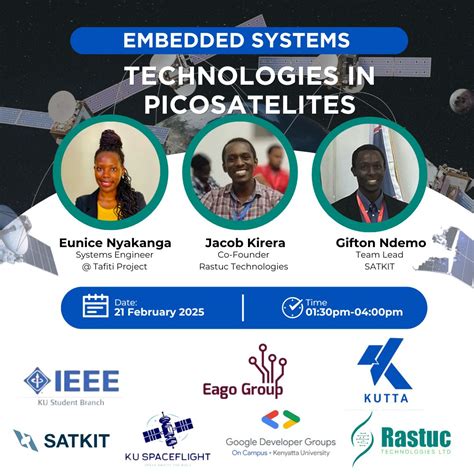 #embeddedsystems #picosatellites #handsontraining #spacetech #innovation… | IEEE Kenyatta ...