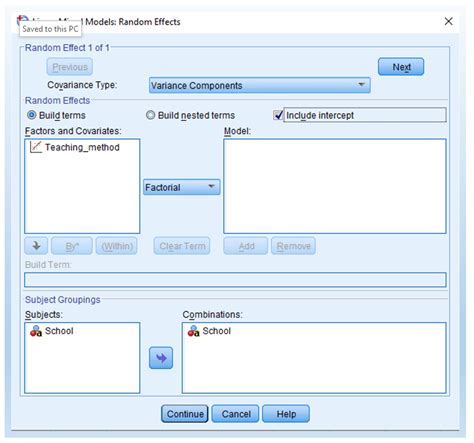 Generalized Linear Mixed Model with SPSS 的图像结果