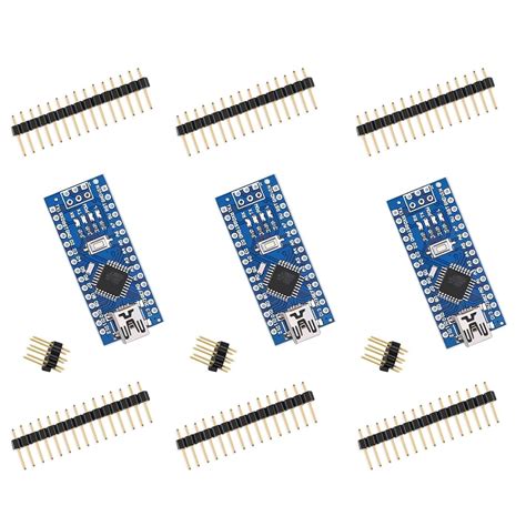 ELEGOO for Arduino Nano V3.0, Nano Board CH340/ATmega328P Without USB ...