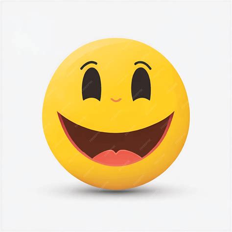Smiling face emoji or emoticon icon with happy eyes vector illustration | Premium AI-generated ...
