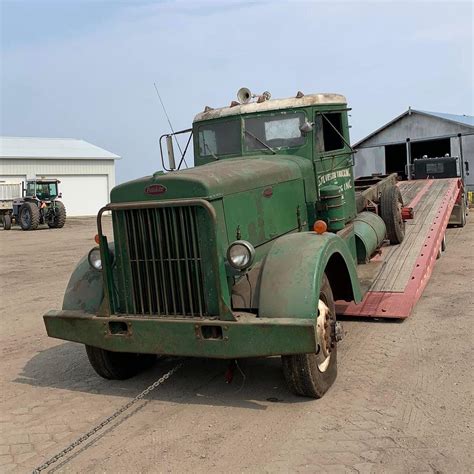 Old School Trucking Photos | This Peterbilt 280 was recently rescued from a barn after sitting ...