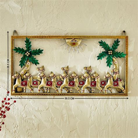 Buy Corsica Mystic India Metal Horse Wall Accent from Corsica by Home ...