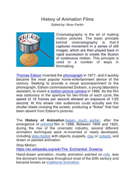 Image result for History of Animation