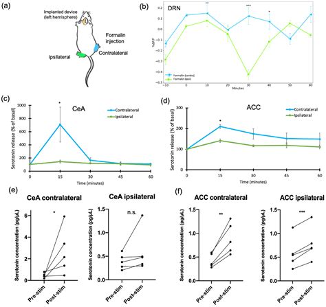 Multi-Region Microdialysis Imaging Platform Revealed Dorsal Raphe ...