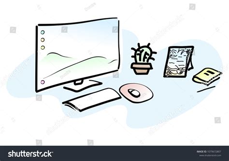 Personal Desktop Computer Sketch 的图像结果