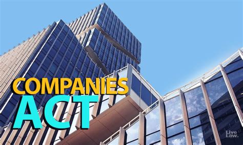 Technical Defaults Under Companies Act To Be Decriminalized : Minister ...