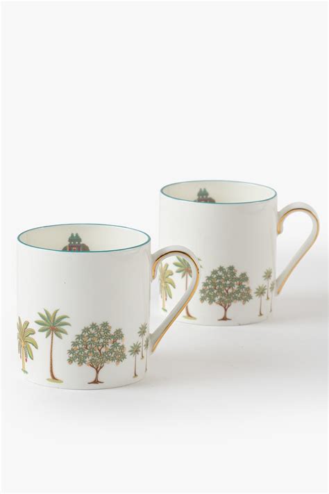 Set Of 2- Rajah Tea Mug