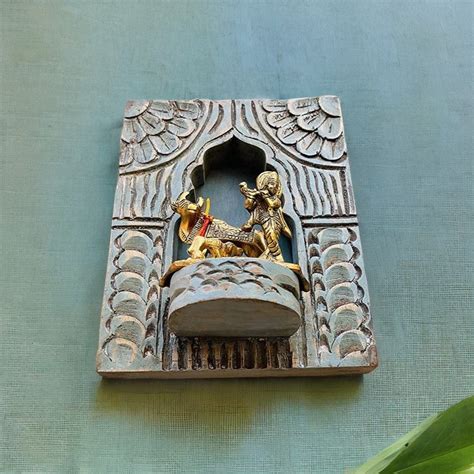 Handicraft Decorative Wall Jharokha, Wall Mounting Wooden Jharokha