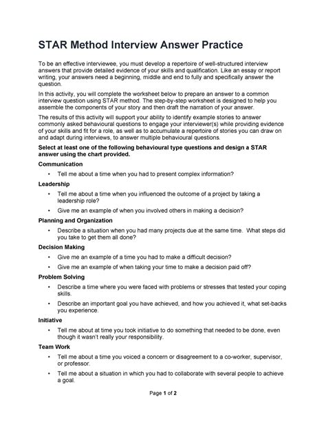 Interview Practice Worksheet 的图像结果