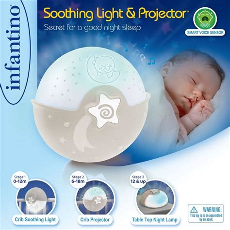 WOM Infantino Baby Soothing Light And Projector, Sleeping Aids, Night ...
