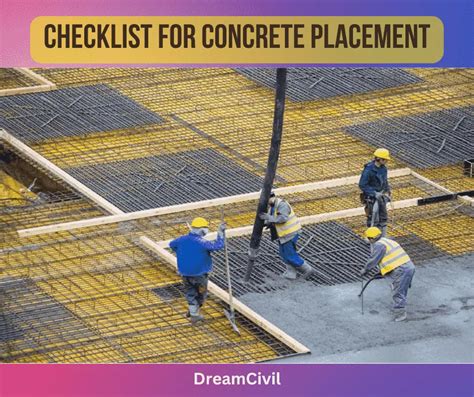 Image result for Pre Concrete Placement Checklist
