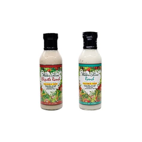Walden Farms Chipotle Ranch Dressing, 355ml + Walden Farms, Ranch Dres