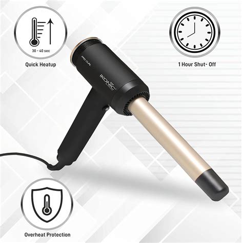 IKONIC Pro Curl Hair Curler Machine, Salon Grade Curling Iron for ...