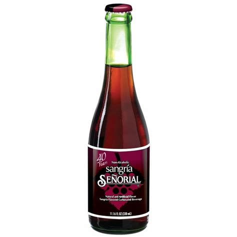 Sangría Señorial Mexican Soda Sangria Drink in Glass Bottle (11.16 fl ...