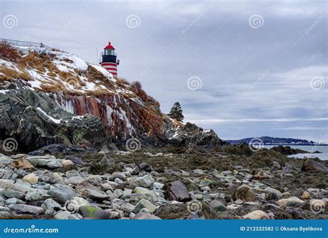 West Quoddy Head Light, Lubec, Maine, is the Easternmost Point of the ...