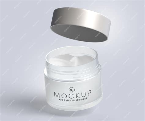 Premium PSD | Cosmetic cream jar mockup