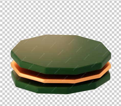 3d podium pedestal octagon geometric stage display stand showcase ...