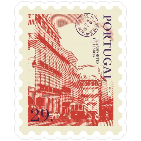 Portugal Postal Stamp Sticker in 2025 | Postal stamps, Stamp, Travel ...