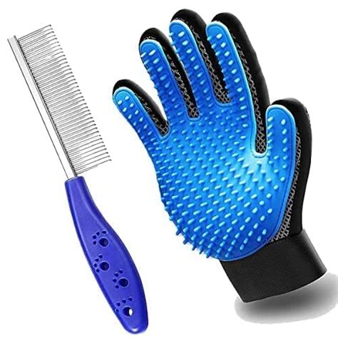 Buy Fondle Pet Comb + Dog Comb + Dog Brush + Grooming Hand Glove + Dog ...
