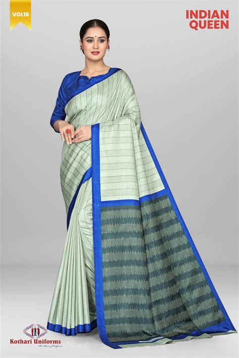 India’s largest Collection of UNIFORM SAREES | Kothari Uniforms, The ...